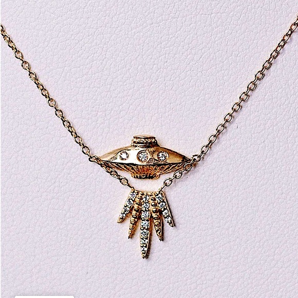 sofia zakia Jewelry Nwot Diamond Tender Abduction Ufo Necklace By
